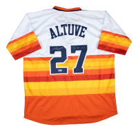 Jose Altuve Signed Jersey Inscribed "17 AL MVP" (Beckett) at PristineAuction.com