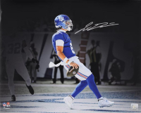 Jaxson Dart Signed Giants 16x20 Photo (Fanatics) at PristineAuction.com