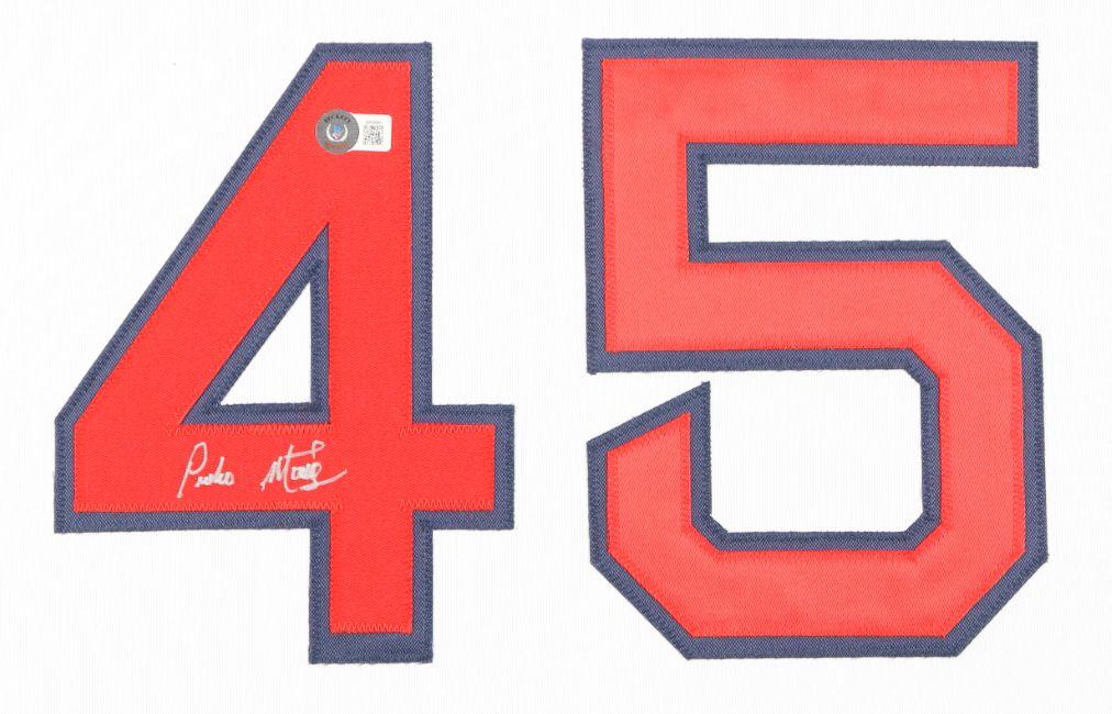 Pedro Martinez Signed Custom Framed Jersey (Beckett) at PristineAuction.com Pedro Martinez Signed Custom Framed Jersey (Beckett) at PristineAuction.com