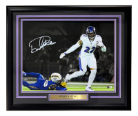 Derrick Henry Signed Ravens Custom Framed Photo (Beckett) at PristineAuction.com
