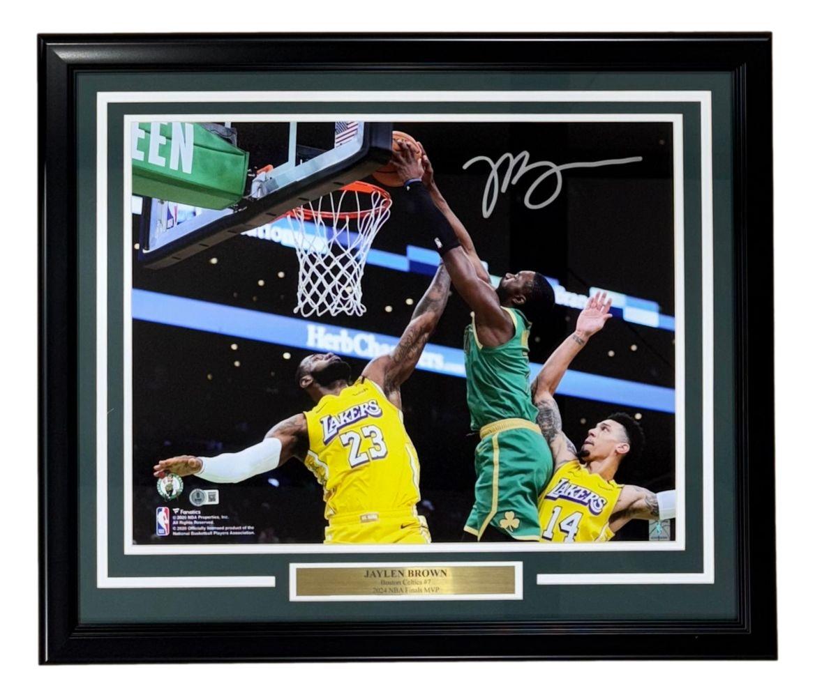 Jaylen Brown Signed Celtics Custom Framed Photo (Beckett) at PristineAuction.com Jaylen Brown Signed Celtics Custom Framed Photo (Beckett) at PristineAuction.com