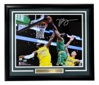 Jaylen Brown Signed Celtics Custom Framed Photo (Beckett) at PristineAuction.com