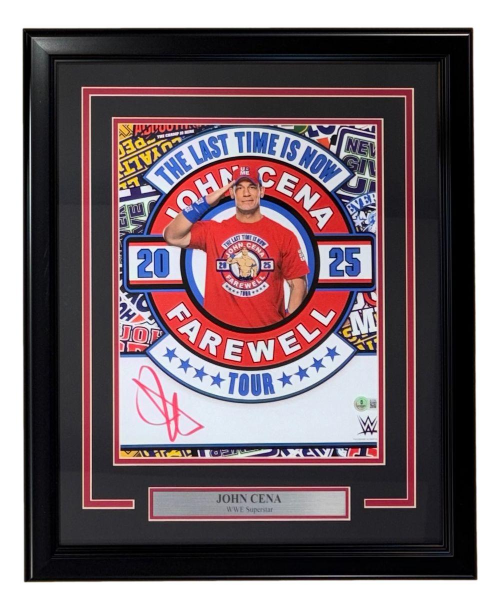 John Cena Signed WWE Custom Framed Photo (Beckett) at PristineAuction.com John Cena Signed WWE Custom Framed Photo (Beckett) at PristineAuction.com