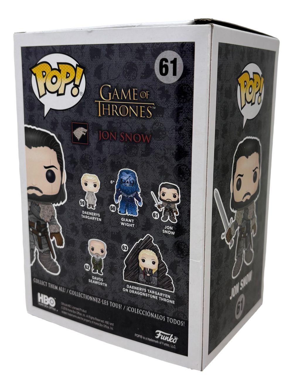 Kit Harrington Signed "Game Of Thrones" #61 Jon Snow Funko Pop! Vinyl Figure (Radke) at PristineAuction.com Kit Harrington Signed "Game Of Thrones" #61 Jon Snow Funko Pop! Vinyl Figure (Radke) at PristineAuction.com