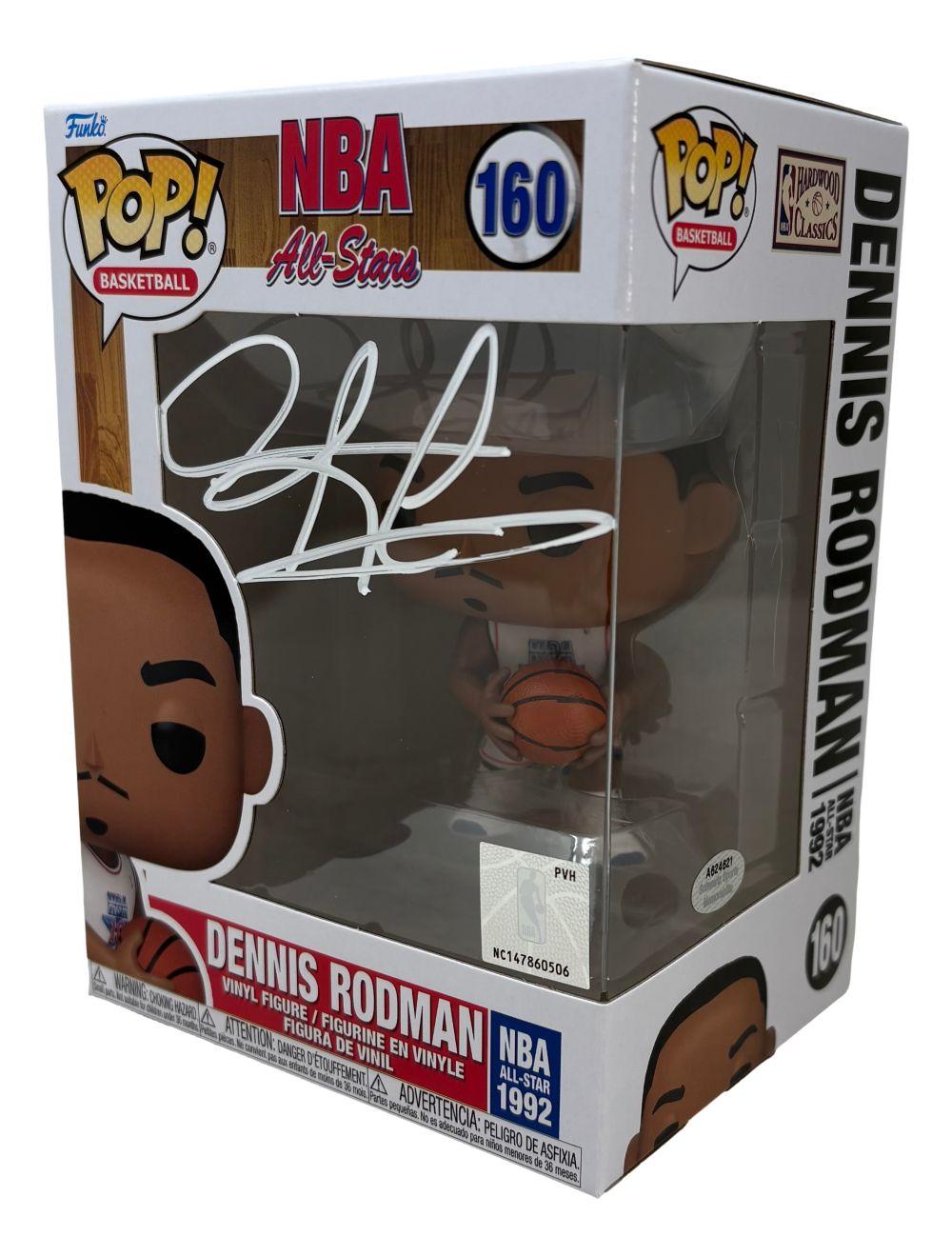 Dennis Rodman Signed "NBA All-Star" #160 Funko Pop! Vinyl Figure (Schwartz) at PristineAuction.com Dennis Rodman Signed "NBA All-Star" #160 Funko Pop! Vinyl Figure (Schwartz) at PristineAuction.com