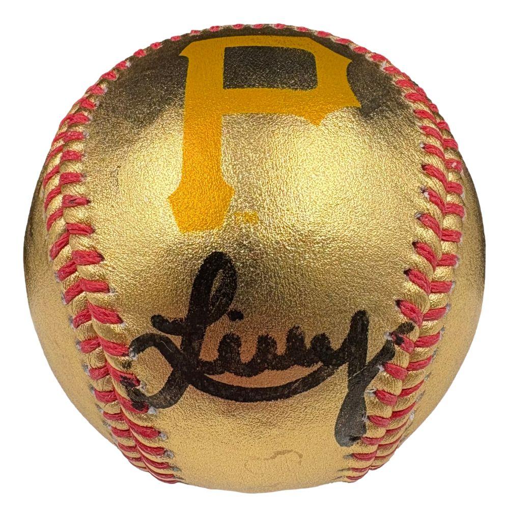 Livvy Dunne Signed OML Pirates Gold Logo Baseball (Beckett) at PristineAuction.com Livvy Dunne Signed OML Pirates Gold Logo Baseball (Beckett) at PristineAuction.com