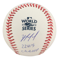 Yordan Alvarez Signed 2022 World Series Baseball inscribed "22 WS Champ" (Beckett) at PristineAuction.com