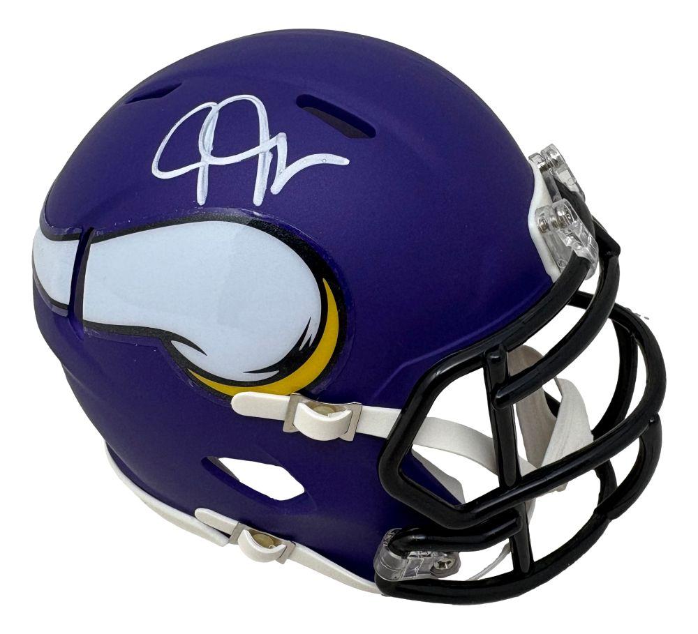 Justin Jefferson Signed Vikings Speed Mini Helmet (Prova) at PristineAuction.com Justin Jefferson Signed Vikings Speed Mini Helmet (Prova) at PristineAuction.com