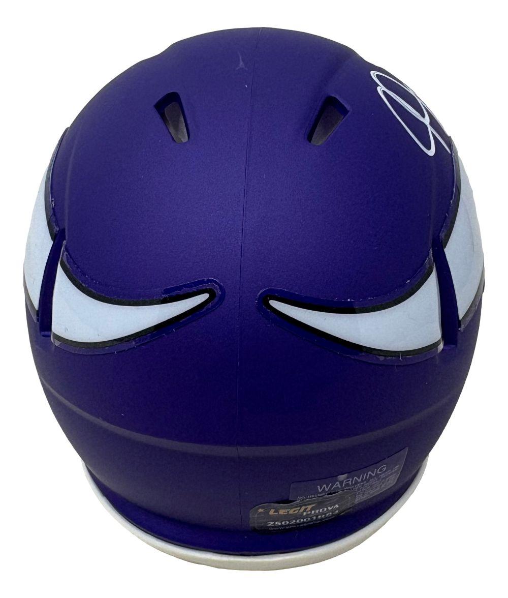 Justin Jefferson Signed Vikings Speed Mini Helmet (Prova) at PristineAuction.com Justin Jefferson Signed Vikings Speed Mini Helmet (Prova) at PristineAuction.com