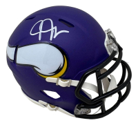 Justin Jefferson Signed Vikings Speed Mini Helmet (Prova) at PristineAuction.com
