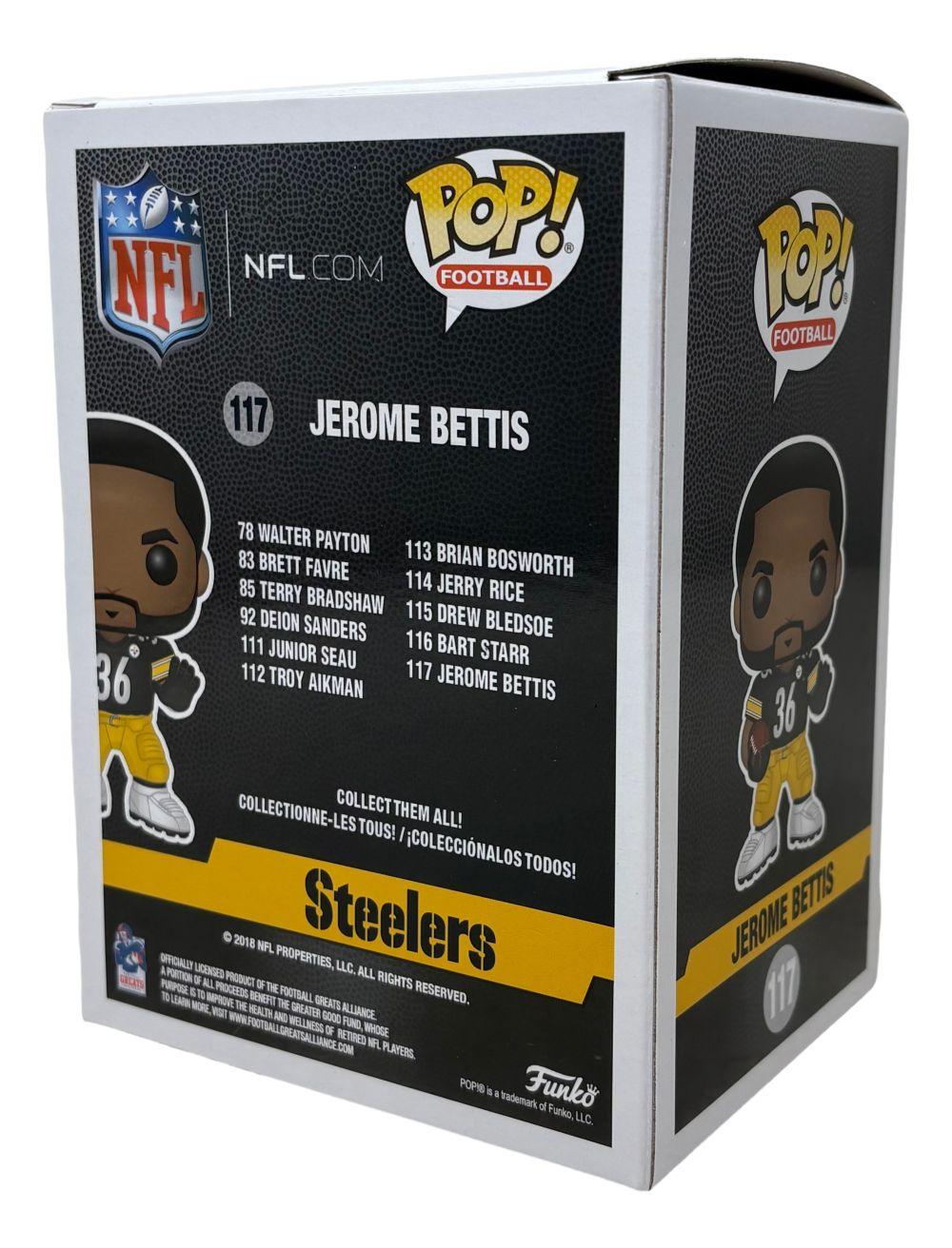 Jerome Bettis Signed Steelers #117 Funko Pop! Vinyl Figure (Beckett) at PristineAuction.com Jerome Bettis Signed Steelers #117 Funko Pop! Vinyl Figure (Beckett) at PristineAuction.com