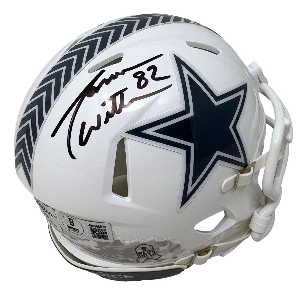 Jason Witten Signed Cowboys Salute To Service Alternate Speed Mini Helmet (Beckett) at PristineAuction.com Jason Witten Signed Cowboys Salute To Service Alternate Speed Mini Helmet (Beckett) at PristineAuction.com