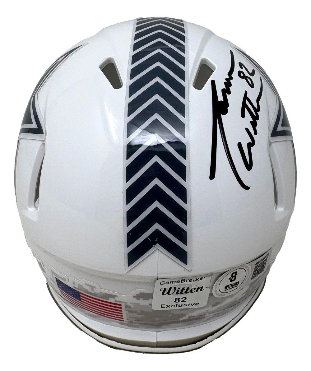 Jason Witten Signed Cowboys Salute To Service Alternate Speed Mini Helmet (Beckett) at PristineAuction.com Jason Witten Signed Cowboys Salute To Service Alternate Speed Mini Helmet (Beckett) at PristineAuction.com
