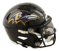 Zay Flowers Signed Ravens Mid-Size Speedflex Helmet with Custom Visor (Beckett) at PristineAuction.com