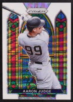 Aaron Judge 2021 Panini Prizm Stained Glass Prizms White Wave #5 at PristineAuction.com