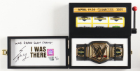 Iyo Sky Signed LE 2025 WrestleMania Mini Slot Machine Belt Case Inscribed "WWE Grand Slam Champ!" (Fanatics) at PristineAuction.com