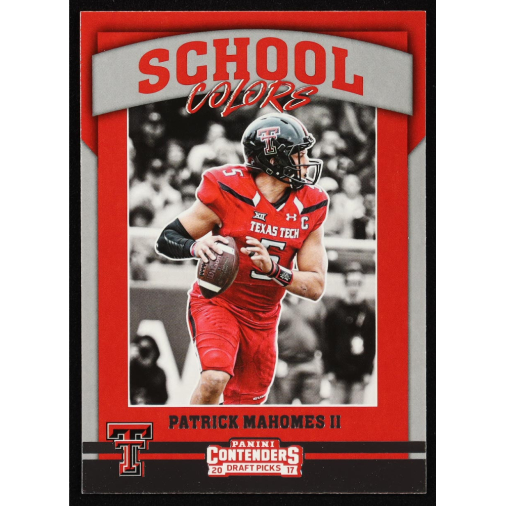 Patrick Mahomes II 2017 Panini Contenders Draft Picks School Colors #15 RC at PristineAuction.com
