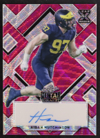 Aidan Hutchinson 2022 Metal Draft Pink Wave Autographs #BAAH1 #7/15 RC at PristineAuction.com
