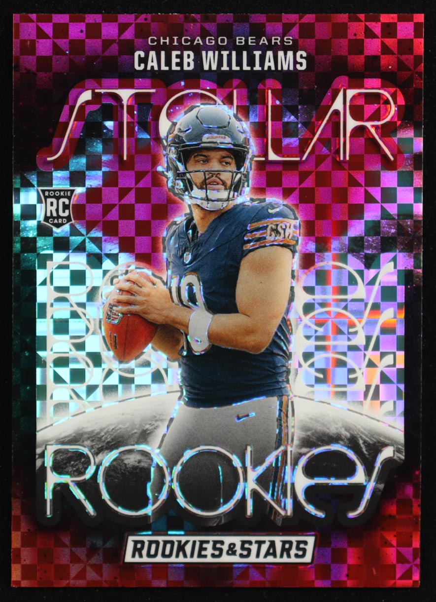 Caleb Williams 2024 Rookies and Stars Stellar Rookies Red Plaid #10 RC ...