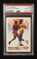 Magic Johnson / Michael Jordan 1991-92 SkyBox #333 (PSA 8) at PristineAuction.com