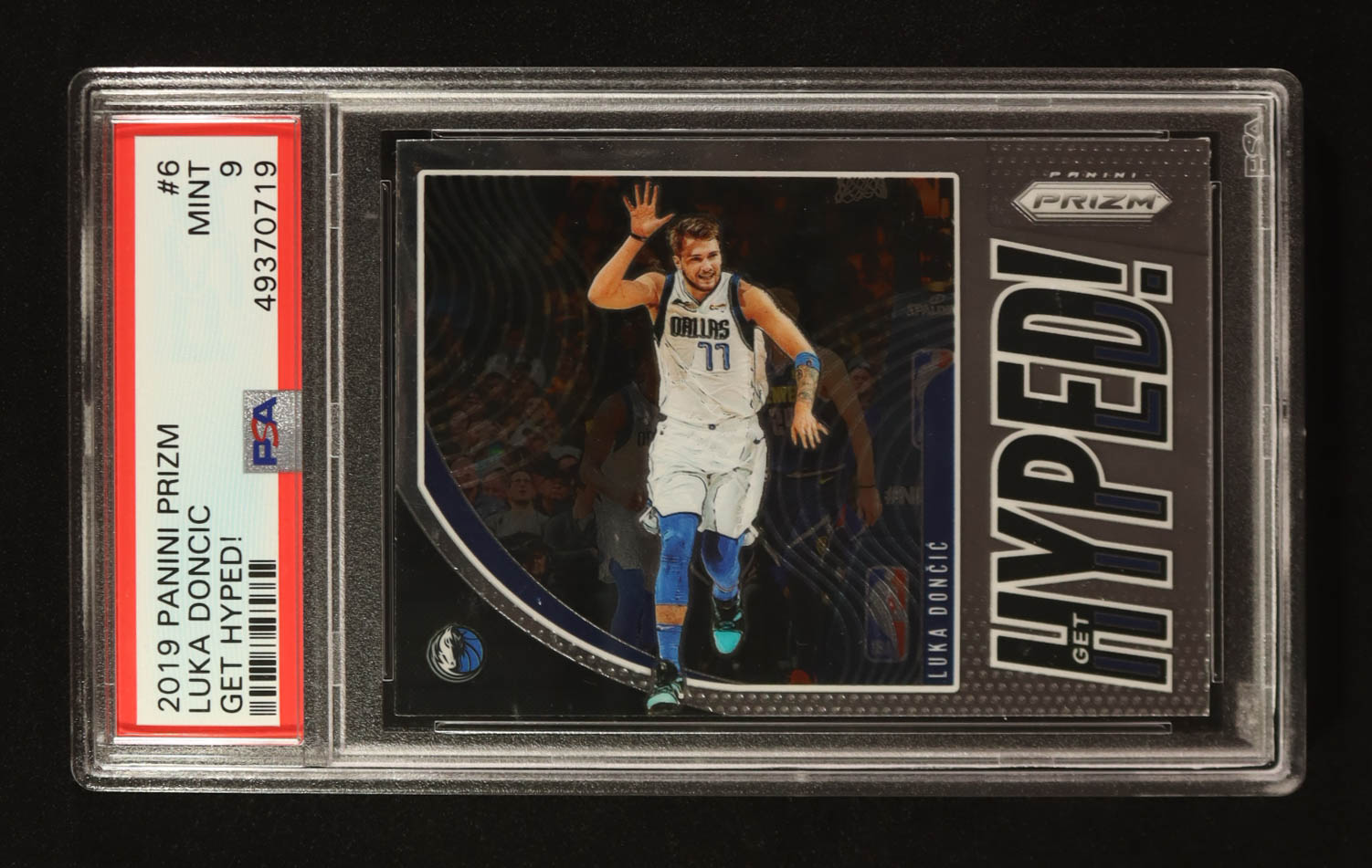 Luka Doncic 2019-20 Panini Prizm Get Hyped! #6 (PSA 9) at PristineAuction.com Luka Doncic 2019-20 Panini Prizm Get Hyped! #6 (PSA 9) at PristineAuction.com