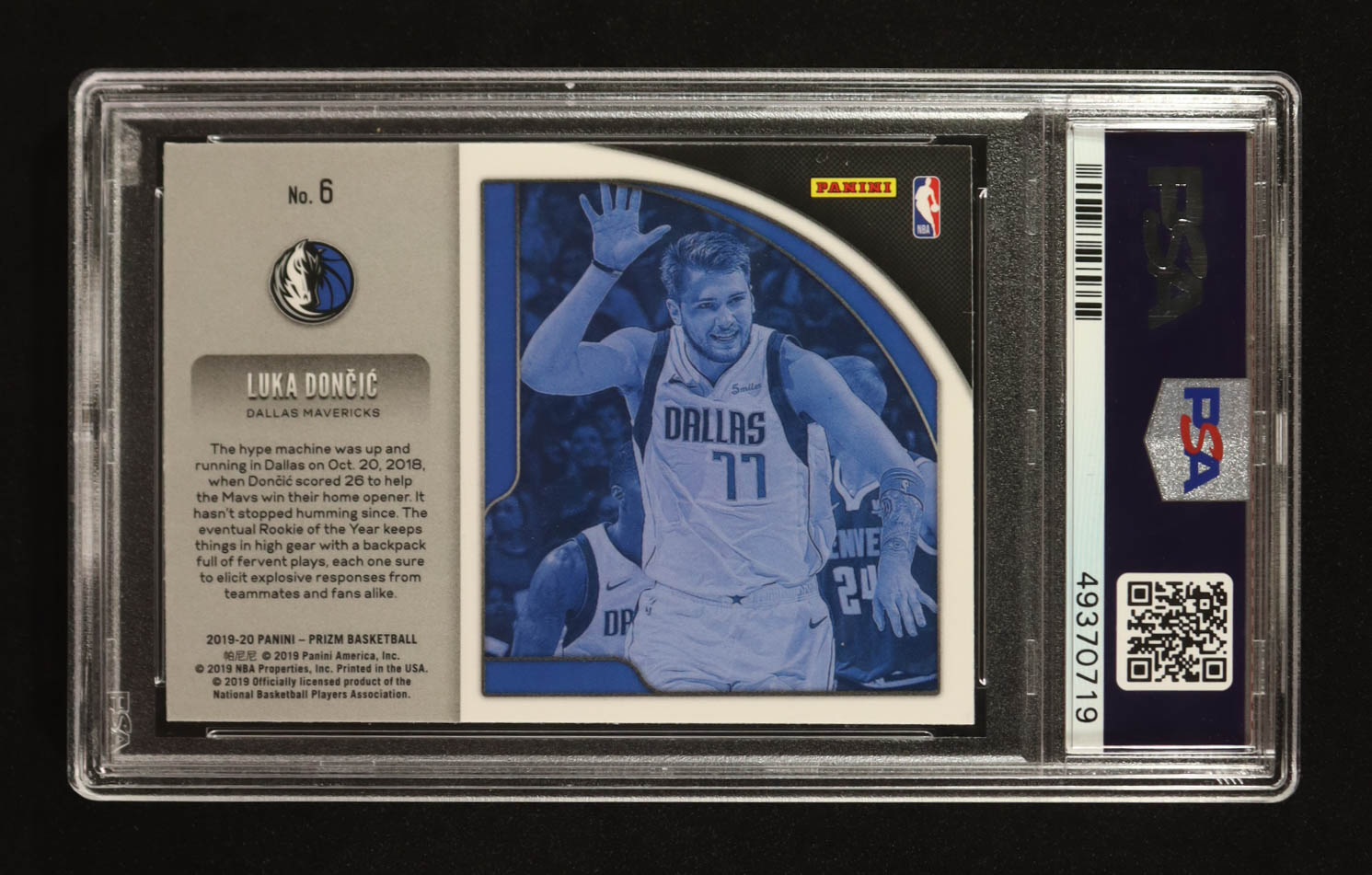 Luka Doncic 2019-20 Panini Prizm Get Hyped! #6 (PSA 9) at PristineAuction.com Luka Doncic 2019-20 Panini Prizm Get Hyped! #6 (PSA 9) at PristineAuction.com