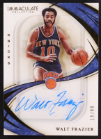 Walt Frazier 2019-20 Immaculate Collection Shadowbox Signatures #16 #18/99 at PristineAuction.com