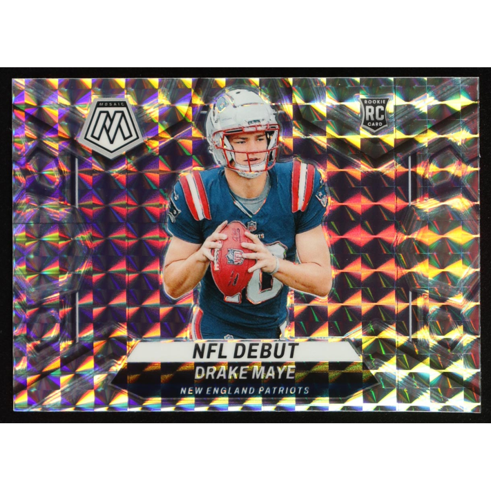 Drake Maye 2024 Panini Mosaic Mosaic #273 DEB RC at PristineAuction.com