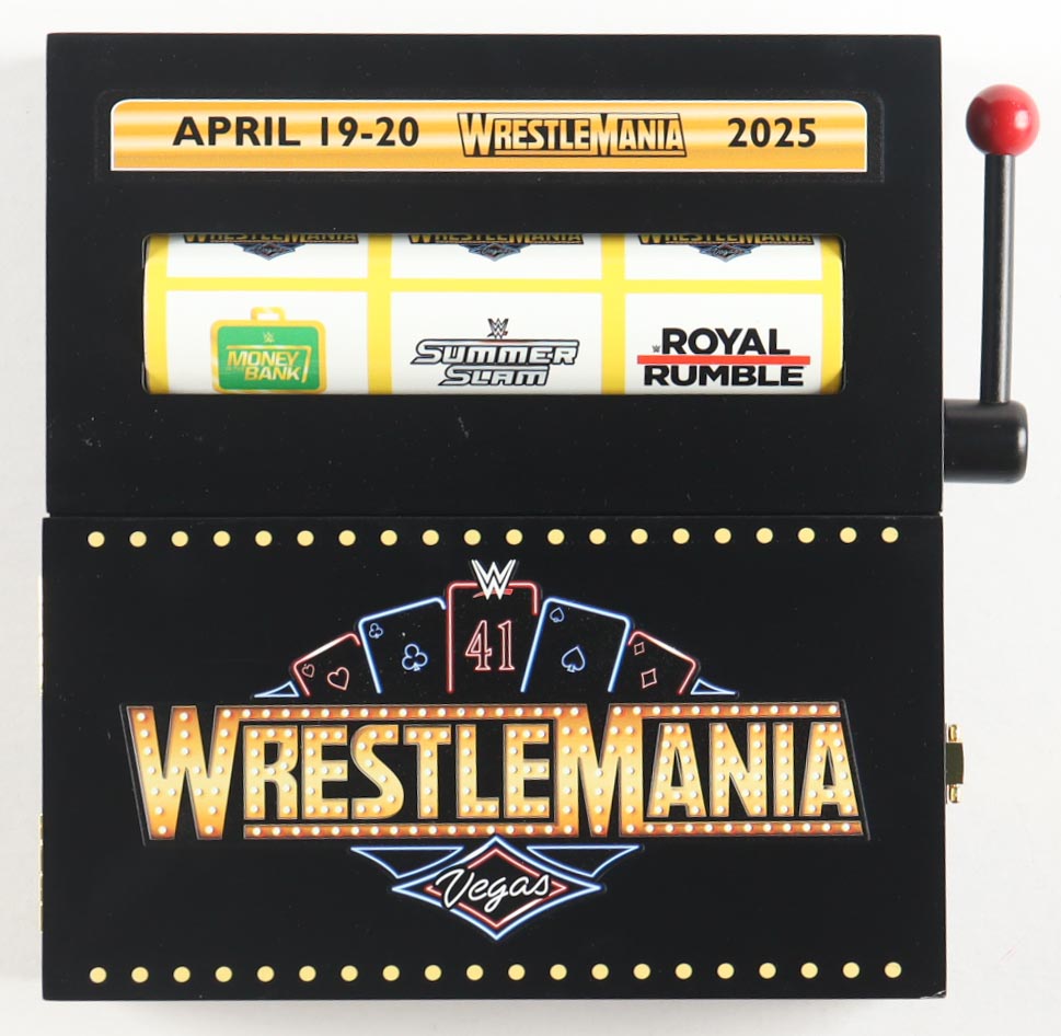 Liv Morgan Signed LE 2025 WrestleMania Mini Slot Machine Belt Case Inscribed "Watch Me" (Fanatics) at PristineAuction.com Liv Morgan Signed LE 2025 WrestleMania Mini Slot Machine Belt Case Inscribed "Watch Me" (Fanatics) at PristineAuction.com