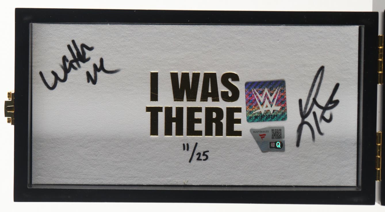 Liv Morgan Signed LE 2025 WrestleMania Mini Slot Machine Belt Case Inscribed "Watch Me" (Fanatics) at PristineAuction.com Liv Morgan Signed LE 2025 WrestleMania Mini Slot Machine Belt Case Inscribed "Watch Me" (Fanatics) at PristineAuction.com