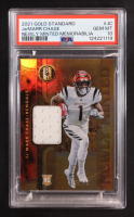 Ja'Marr Chase 2021 Panini Gold Standard Newly Minted Memorabilia Auto #NMM-JC RC #219/299 (PSA 10) at PristineAuction.com