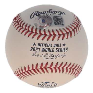 Dansby Swanson Signed Official 2021 World Series Logo Baseball (Beckett) at PristineAuction.com Dansby Swanson Signed Official 2021 World Series Logo Baseball (Beckett) at PristineAuction.com