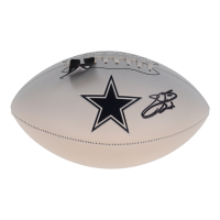 Emmitt Smith Signed Cowboys Logo Football (JSA) at PristineAuction.com