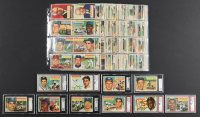 1956 Topps Baseball Complete Set of (340) Cards with Mickey Mantle #135, Roberto Clemente #33, Jackie Robinson #30, Ted Williams #5 & Signed Andy Pafko #312 at PristineAuction.com