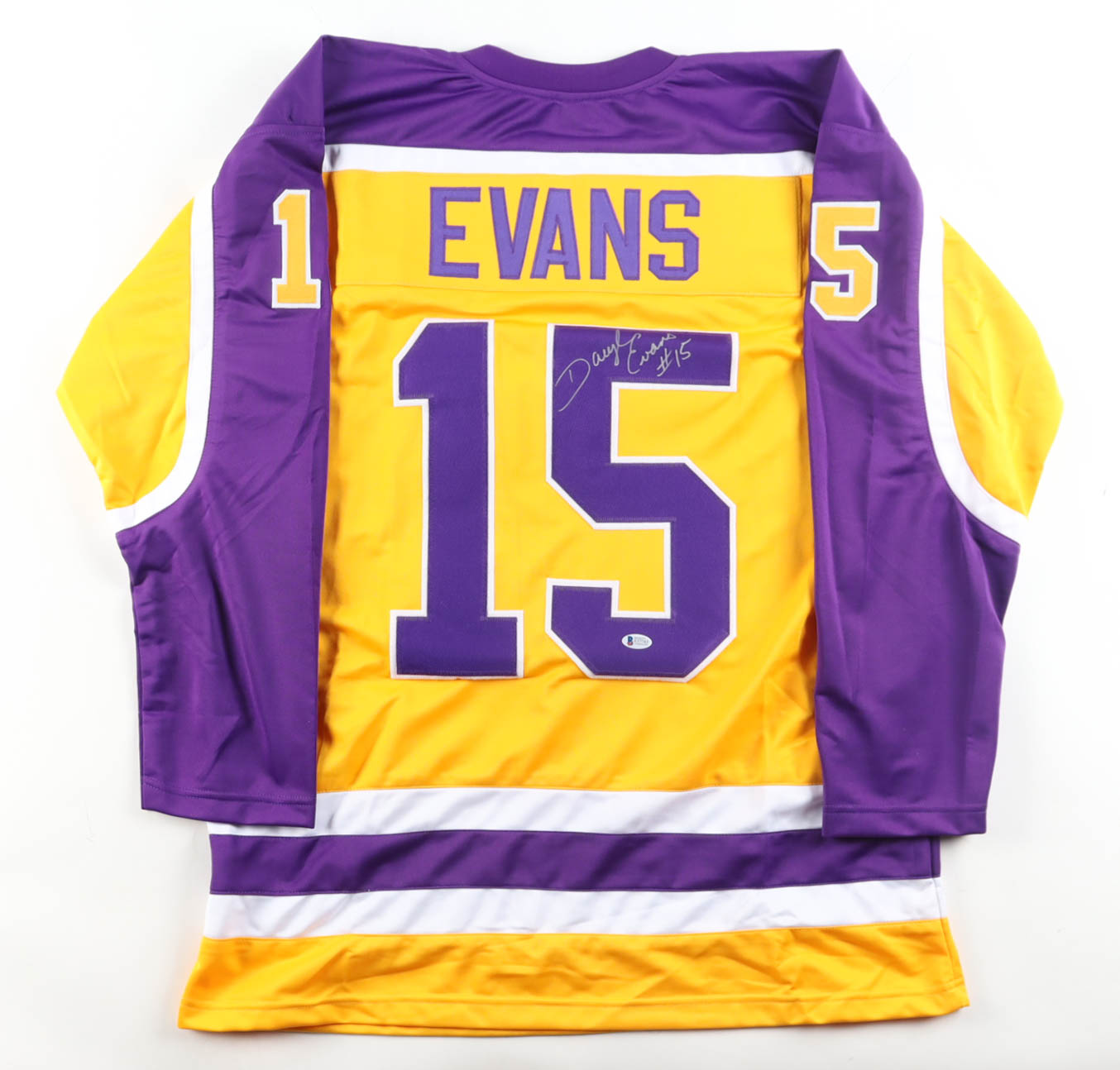 Daryl Evans Signed Jersey (Beckett) at PristineAuction.com Daryl Evans Signed Jersey (Beckett) at PristineAuction.com