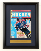 Wayne Gretzky Singed 1987 "Hockey Illustrated" Custom Framed Magazine Cover Display with Stat Plaque (PSA) at PristineAuction.com