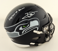 Earl Thomas Signed Seahawks Mid-Size SpeedFlex Helmet With Visor Inscribed "Legion of Boom" (Beckett) at PristineAuction.com