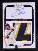 Jackson Chourio 2025 Panini National Treasures Silhouette Signatures Holo Gold #6 #05/10 at PristineAuction.com