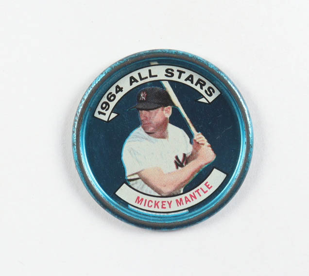 1964 Topps Coins Mickey Mantle at PristineAuction.com 1964 Topps Coins Mickey Mantle at PristineAuction.com