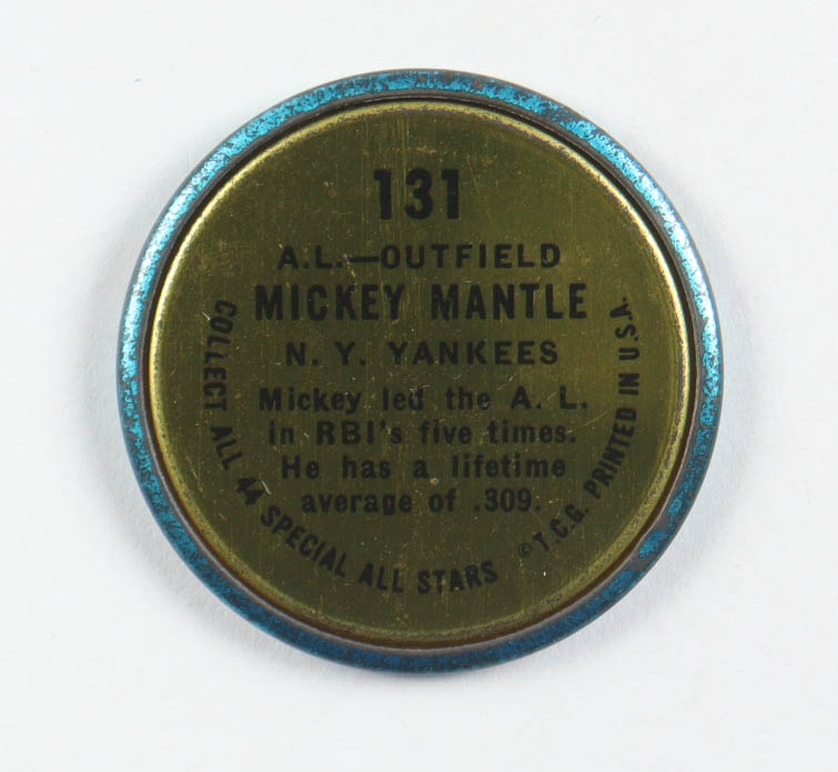 1964 Topps Coins Mickey Mantle at PristineAuction.com 1964 Topps Coins Mickey Mantle at PristineAuction.com