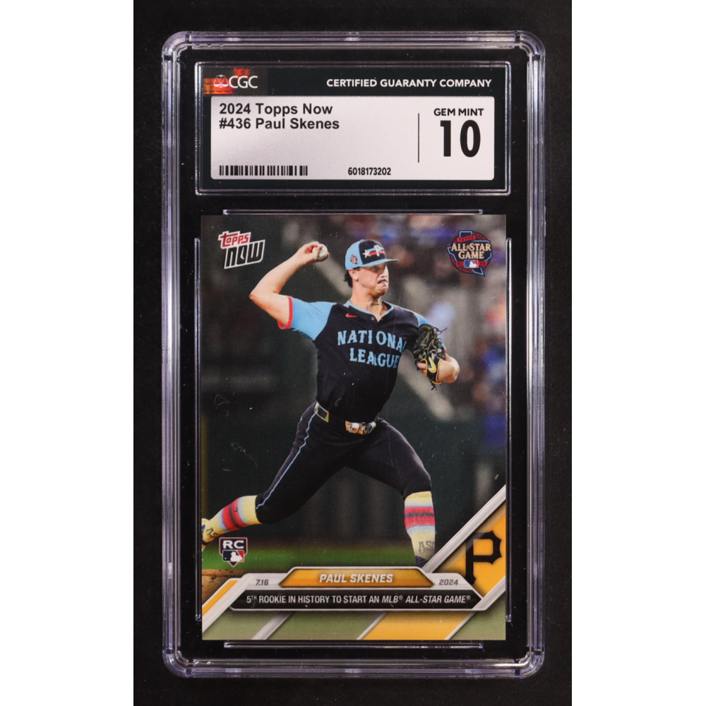 Paul Skenes 2024 Topps Now All-Star Game #436 RC (CGC 10) at PristineAuction.com