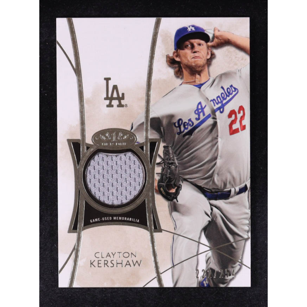 Clayton Kershaw 2014 Topps Tier One Relics #TORCKE #222/254 at PristineAuction.com