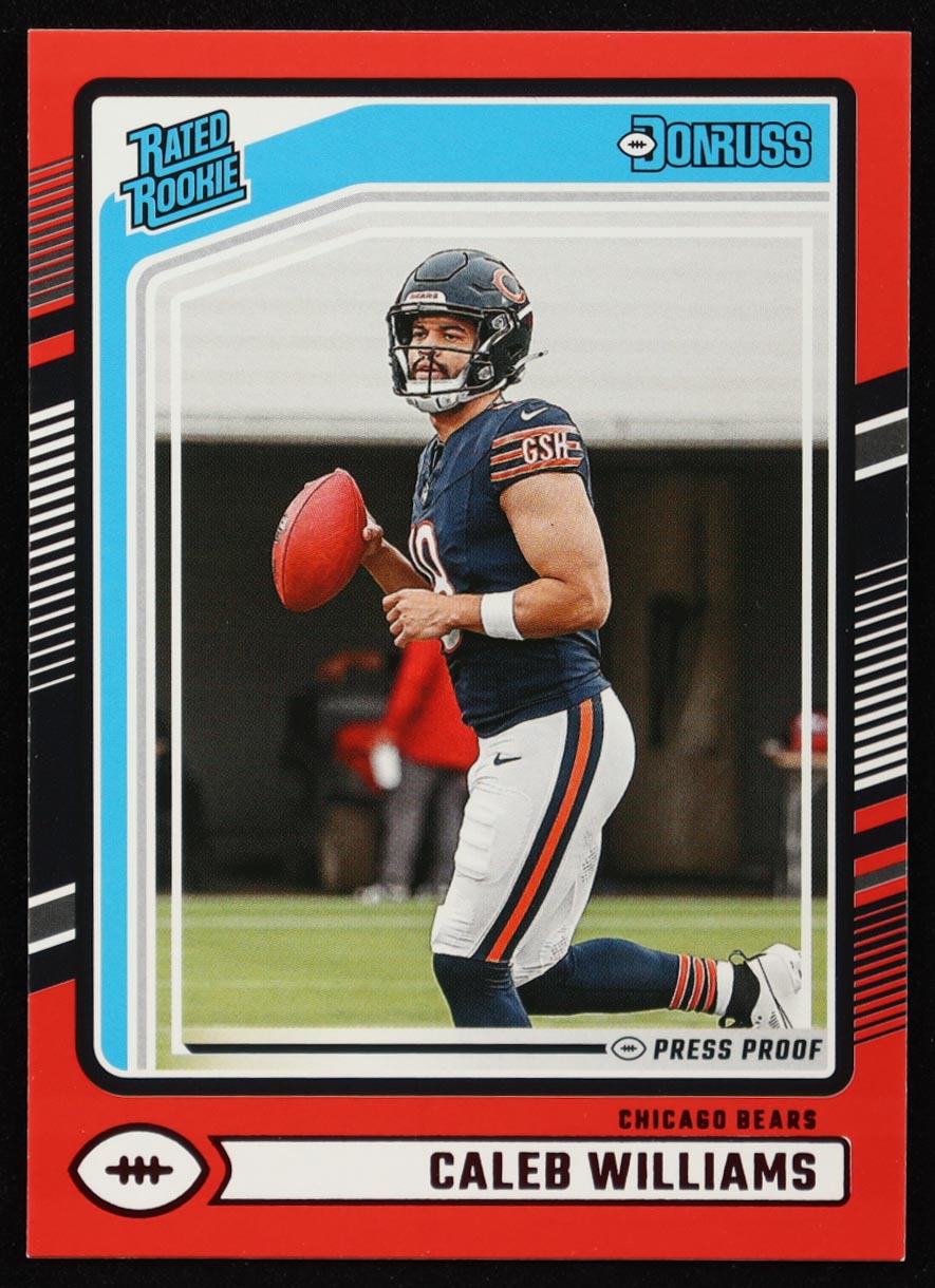 Caleb Williams 2024 Donruss Press Proof Red #327 RR RC at PristineAuction.com Caleb Williams 2024 Donruss Press Proof Red #327 RR RC at PristineAuction.com