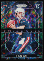 Drake Maye 2024 Panini Prizm Prizmatic Prizms Green Wave #2 RC at PristineAuction.com