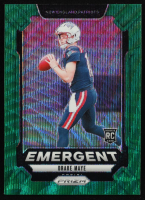 Drake Maye 2024 Panini Prizm Emergent Prizms Green Wave #4 RC at PristineAuction.com