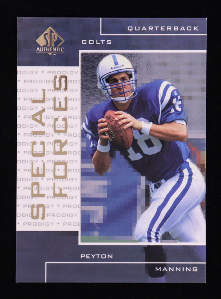 Peyton Manning 1998 SP Authentic Special Forces #S22 RC #405/1000