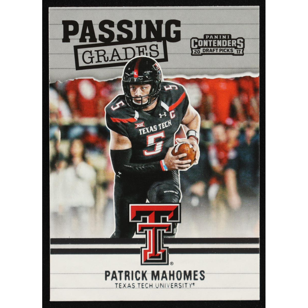 Patrick Mahomes II 2017 Panini Contenders Draft Picks Passing Grades #5 RC at PristineAuction.com