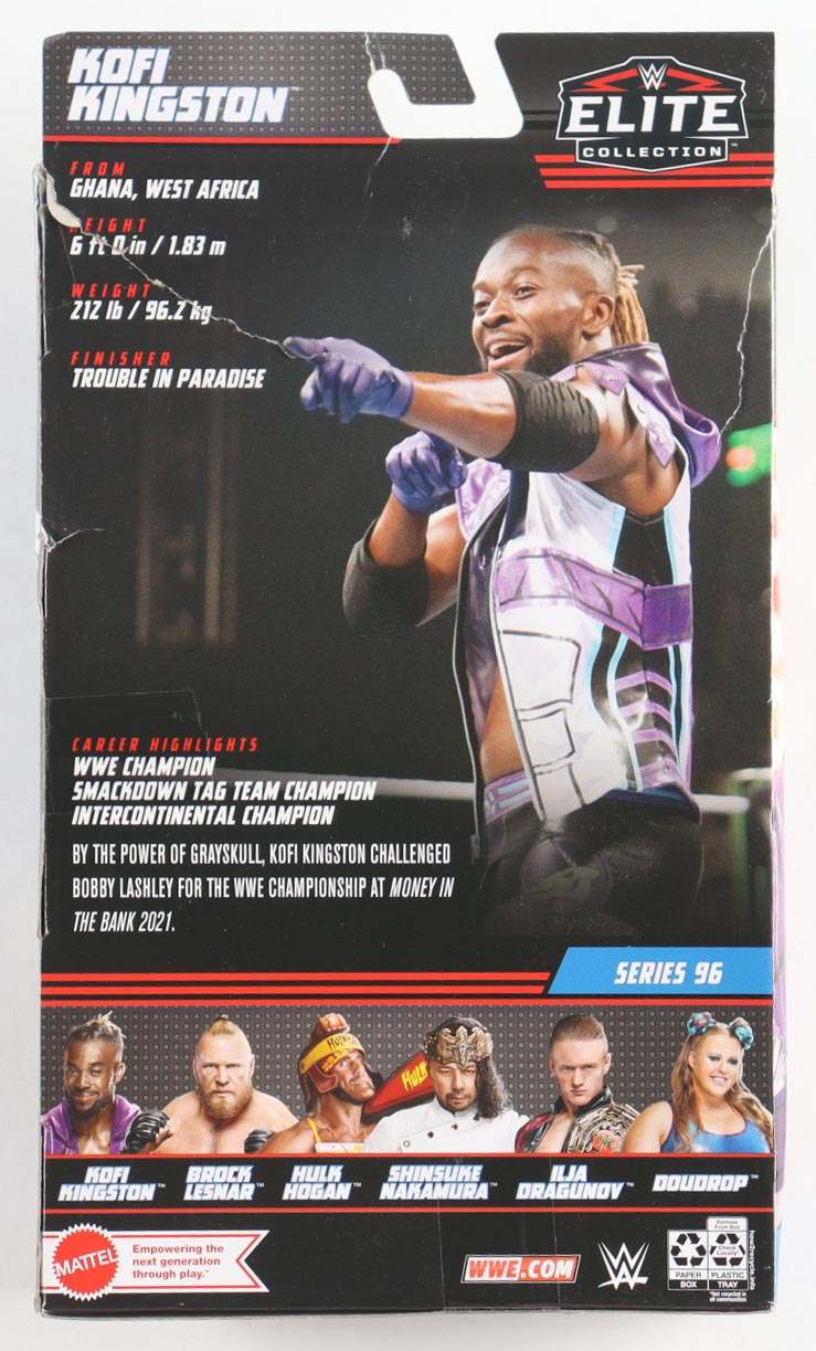Kofi Kingston Signed Mattel WWE Elite Collection Action Figure (Fanatics) at PristineAuction.com Kofi Kingston Signed Mattel WWE Elite Collection Action Figure (Fanatics) at PristineAuction.com