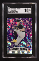 Paul Skenes 2024 Leaf Special Release Metal Prized Rookie Purple Crystal #PR-7 RC #8/15 (SGC 10) at PristineAuction.com