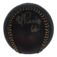 Yasiel Puig Signed OML Black Leather Baseball (JSA) at PristineAuction.com